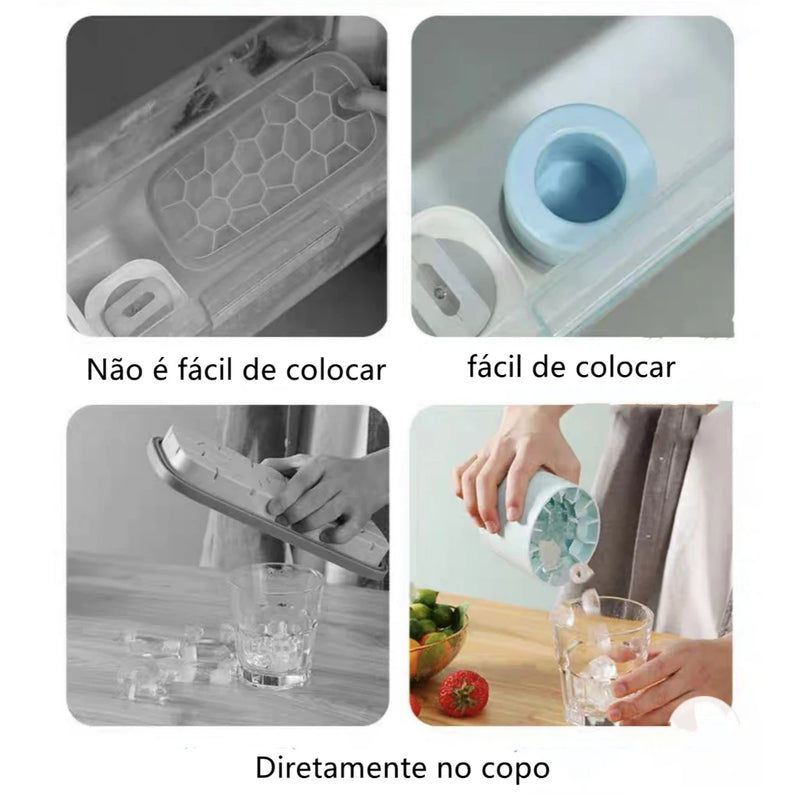 Forma de Silicone Para Gelo