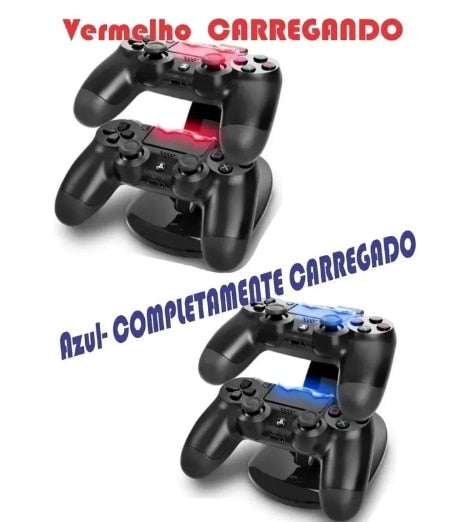 Carregador compatível para controle de PS4 - Gcom Store