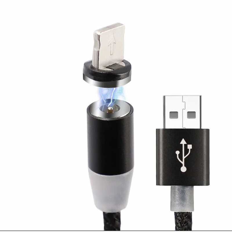 Carregador Magnético 3 Em 1 Cabo Usb IPhone Android eTipo C - Gcom Store